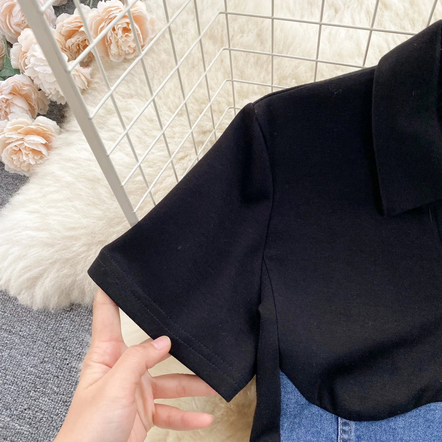 High Waist Bodycon Vestidos Mujer Women 2025 Dresses Contrast Fake Two Piece Dress Casual Fashion Vestido Temperament Robes