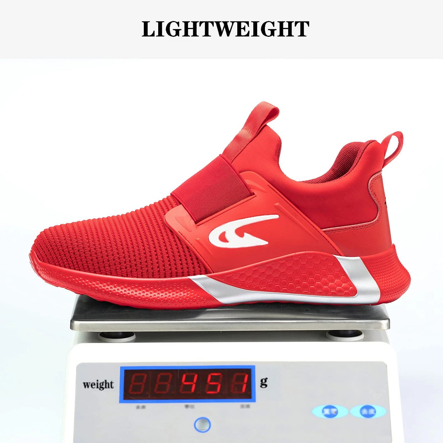 Steel Toe Men's Work Shoes Slip Resistant Lightweight Sole Tough Comfortable Shoes Man Safety Shoes Fashions Outdoor Sneaker