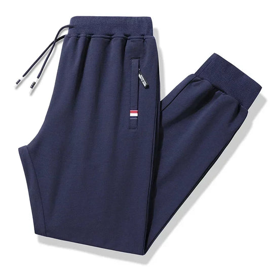 Spring Pants Men Fitness Sportswear Tracksuit Elastic Waist Sweatpants Cotton Trousers Loose Gyms Jogger Track Pants Mens M- 8XL