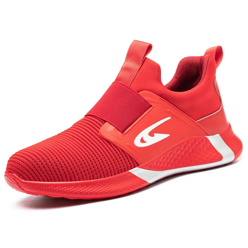 Steel Toe Men's Work Shoes Slip Resistant Lightweight Sole Tough Comfortable Shoes Man Safety Shoes Fashions Outdoor Sneaker