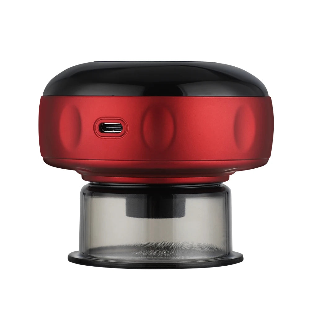 Body Cupping Scraping Massager Smart Electric Vacuum Cupping Red Light Heating Suction Cup Device for Body Back Neck Arm Massger