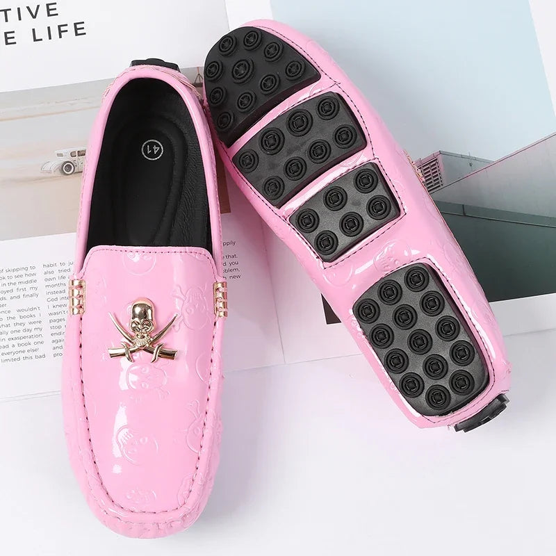 YRZL White Loafers Men Casual Shoes Handmade Lazy Shoes Men Loafers Moccasins Size 48 Breathable Slip on Driving Loafers for Men