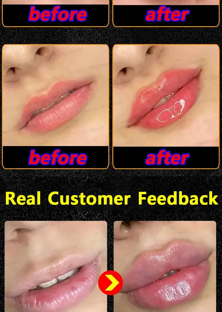 Lip plumping balm, quickly achieve extremely plump lips Instant Volumising Lip Plumper Oil Collagen Lip Gloss Moisturizer Repair