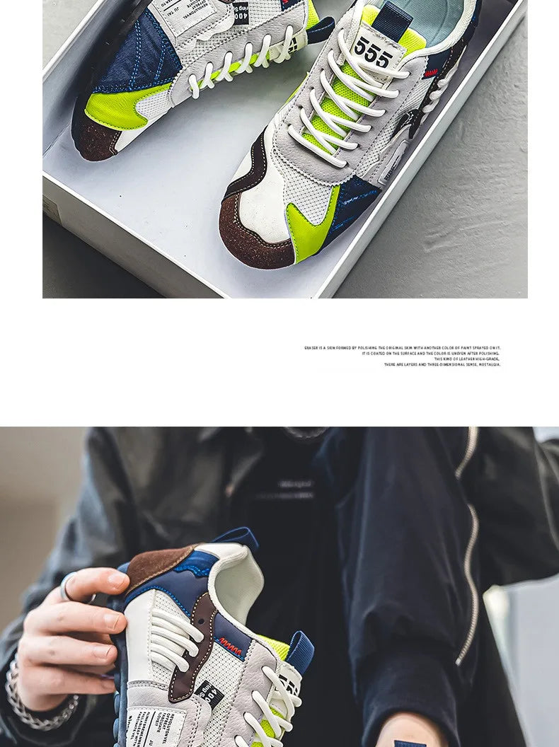 Trend Designer Shoes Man 2025 Original Casual Sneaker Men Street Sneakers Breathable Flat Men's Skate Sneaker sapatos masculinos