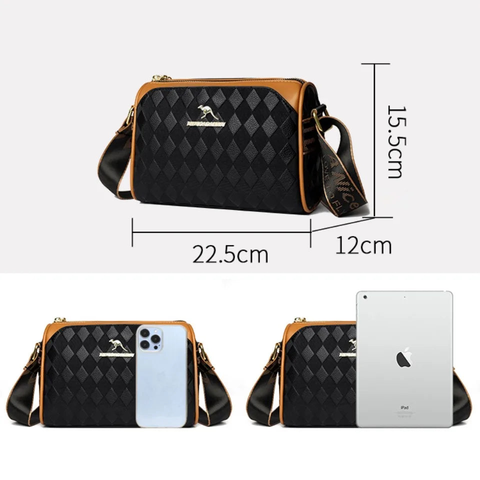 Luxury Handbags Women Bags Designer Crossbody Bags for Women Mother Soft Pu Leather Shoulder Purses Handbag Clutch 3 Layers Sac