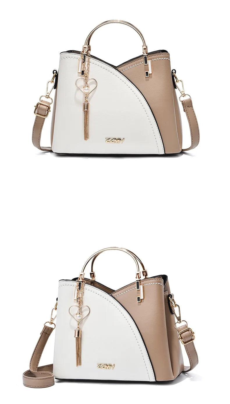 2025 New Women PU Handbag Bag Korean Style Large Capacity Shoulder Crossbody Bag Ladies High quality Leather Daily shopping Bag