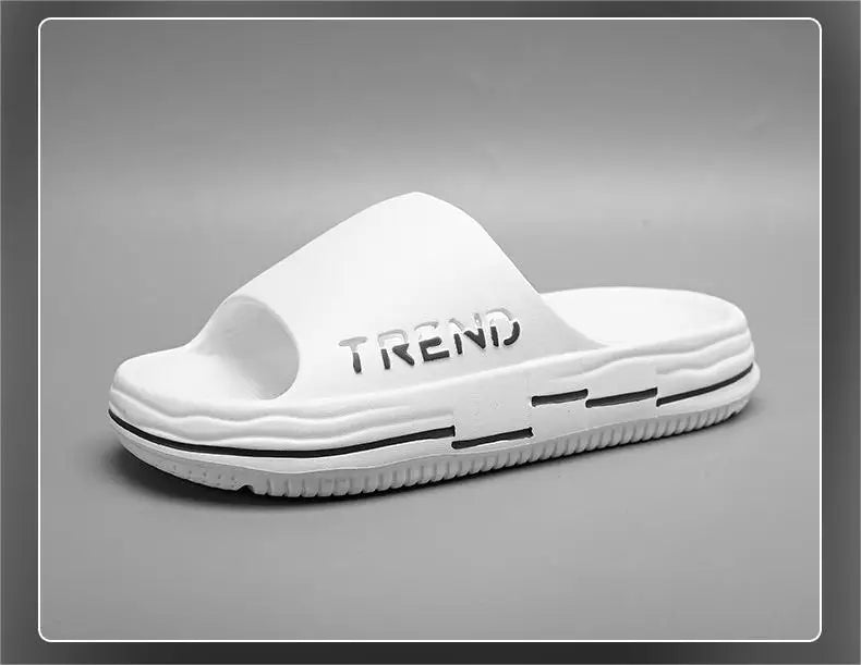 Men's Non-Slip EVA Platform Slides Comfortable Soft Sole Cloud Slippers For Indoor Outdoor Bathroom Beach Summer Sandals for Men