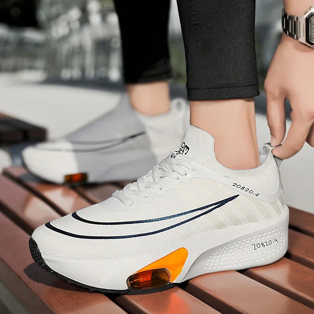 New Foreign Trade Couple Sports and Leisure Shoes Fashionable and Versatile Thick Bottom Lightweight Air Cushioned Running Shoes