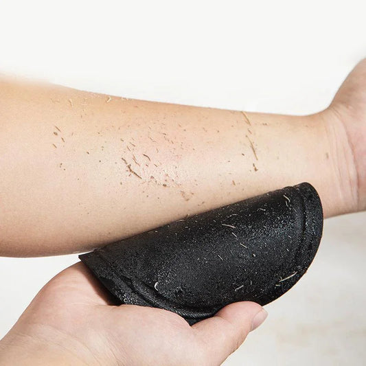 Black Spa Bathing Gloves Body Exfoliating Shower Scrubber Dead Skin Remover Rubber Pads Skin Massage Brush Bath Rubbing Tool