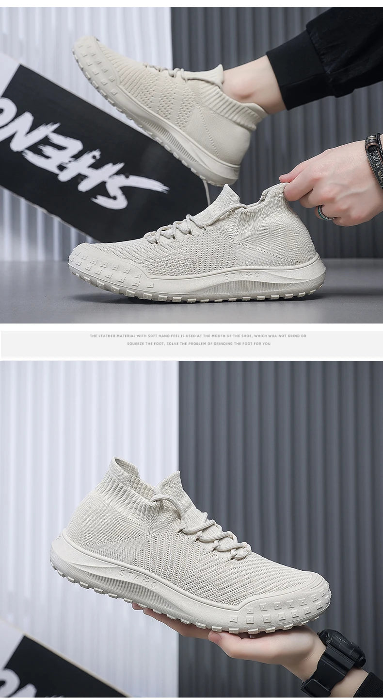 Men Casual Sneakers Summer Breathable Sport Shoes Outdoor Running Shoes male's Mesh Light Comfort Athletic Jogging Walking Shoes