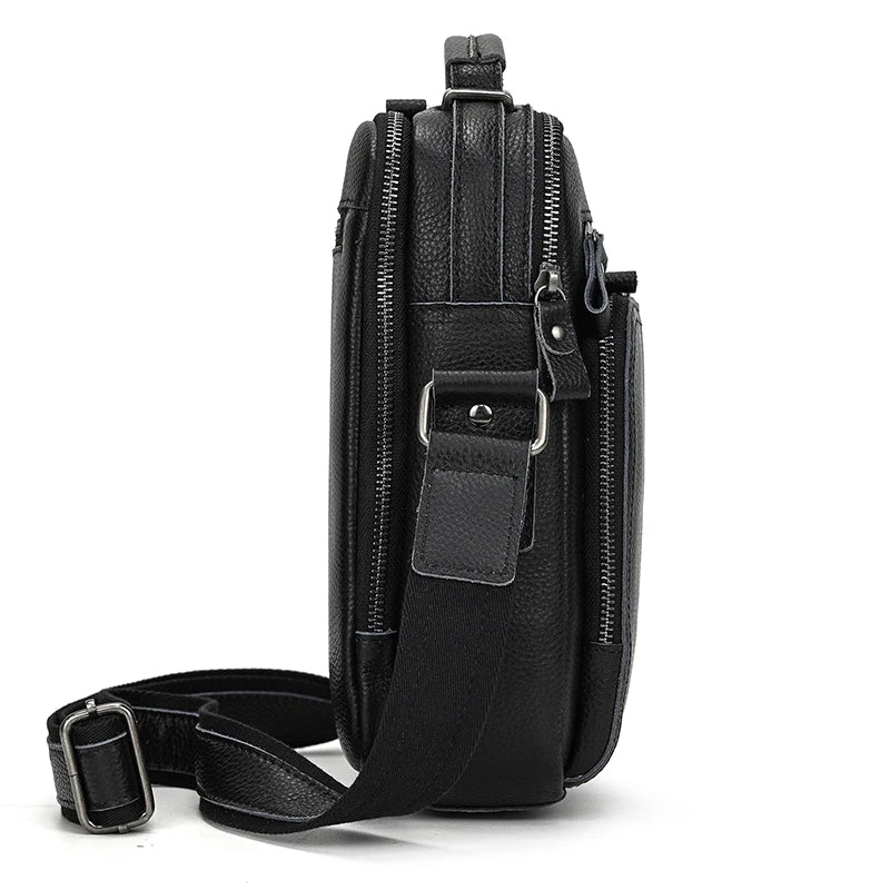 Newsbirds Leather Shoulder Bag Vintage Style Crossbody Bag Books School Bag Of Men Male Daily Messenger Bag Crazy Horse Skin