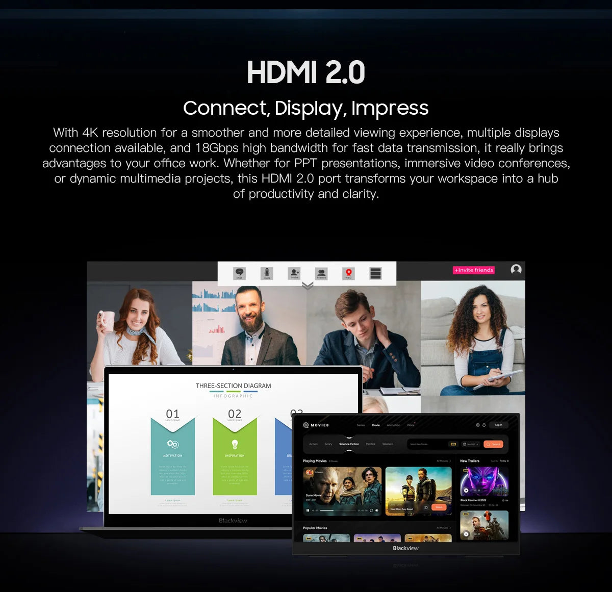 Blackview AceBook 8 Laptop 15.6" 12th Gen Intel Alder Lake N97 16GB RAM 512GB SSD + expansion up to 1TB Windows 11 Home 15.6"