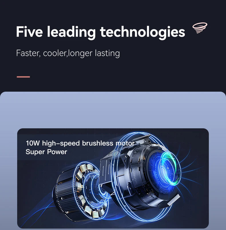 BOOSTER W01 Mini Turbo Jet Fan Turbo Fan Powerful Air Blower 100,000 RPM Powerful Blower with High Speed Duct Fan Turbo Blower