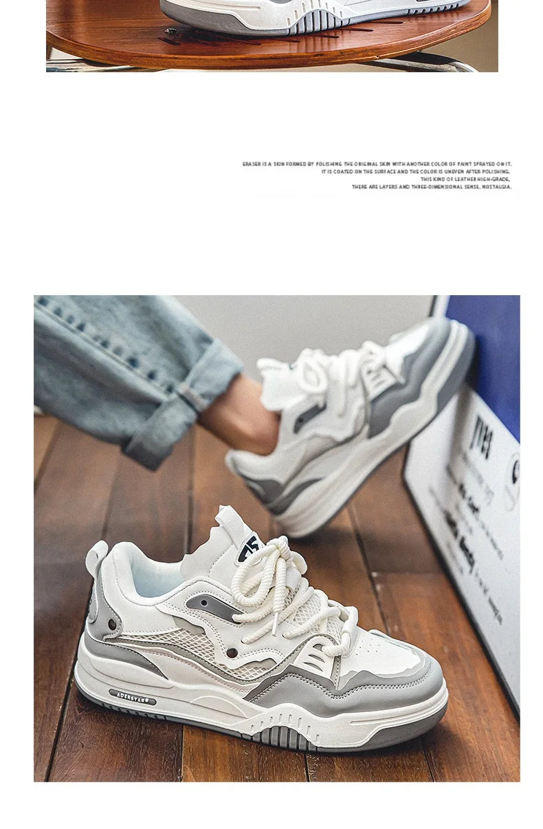 2024 Fashion Men's Casual Sneakers Platform Shoes Size 46 Comfortable Chunky Designer Skateboard Shoes for Men zapatillas hombre