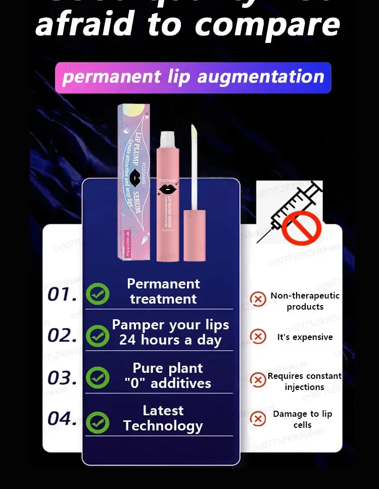 Lip plumping balm, quickly achieve extremely plump lips Instant Volumising Lip Plumper Oil Collagen Lip Gloss Moisturizer Repair