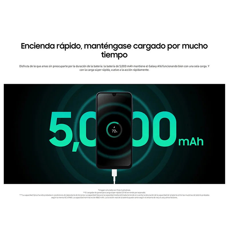 Samsung Galaxy A16 NFC,6.7" AMOLED Screen,50 MP Camera,Octa-Core CPU,5000 mAh battery