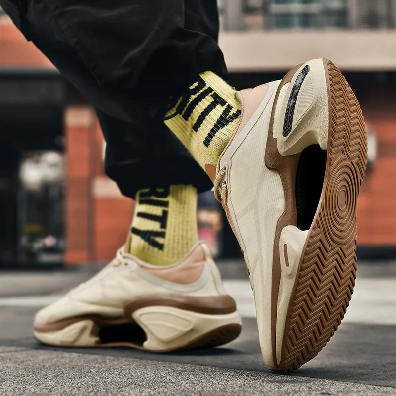 New Men's Running Shoes Breathable Soft Flat Outdoor Sports Cushioning Running Shoes Mesh Comfortable Casual Sneakers for Men