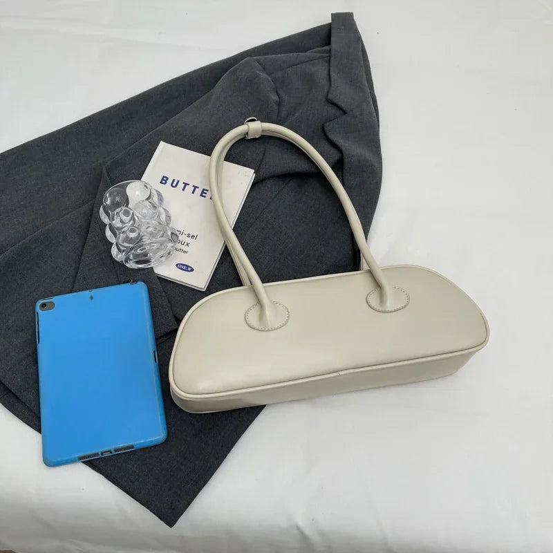 Advanced Sense Retro Pu Zipper Ladies Shoulder Bags Trend 2025 Light Luxury Hot Sale Bags for Women New Handbag Bolsas Femininas