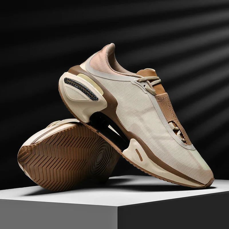 New Men's Running Shoes Breathable Soft Flat Outdoor Sports Cushioning Running Shoes Mesh Comfortable Casual Sneakers for Men