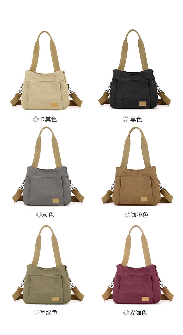New Women's Shoulder bags Youth Female Crossbody Bag Top-Handle Bags Handbags High Quality canvas Ladies Leisure Totes Bolsa