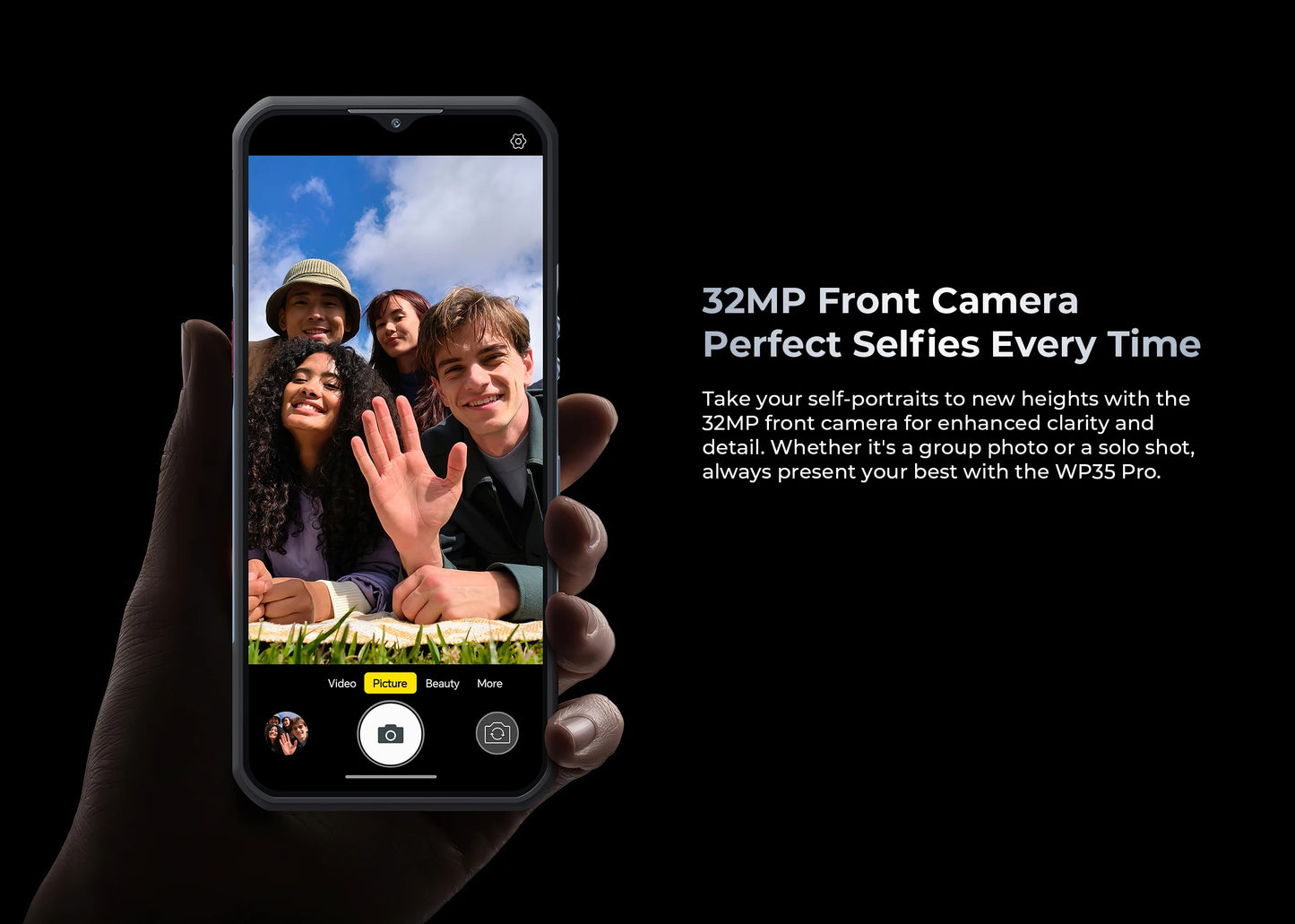 Oukitel WP35 PRO 5G Rugged Smartphone 11000mAh MediaTek Dimensity 6300 36GB 512GB 6.6" 2.4K Display 64MP Camera 33W Cell Phone