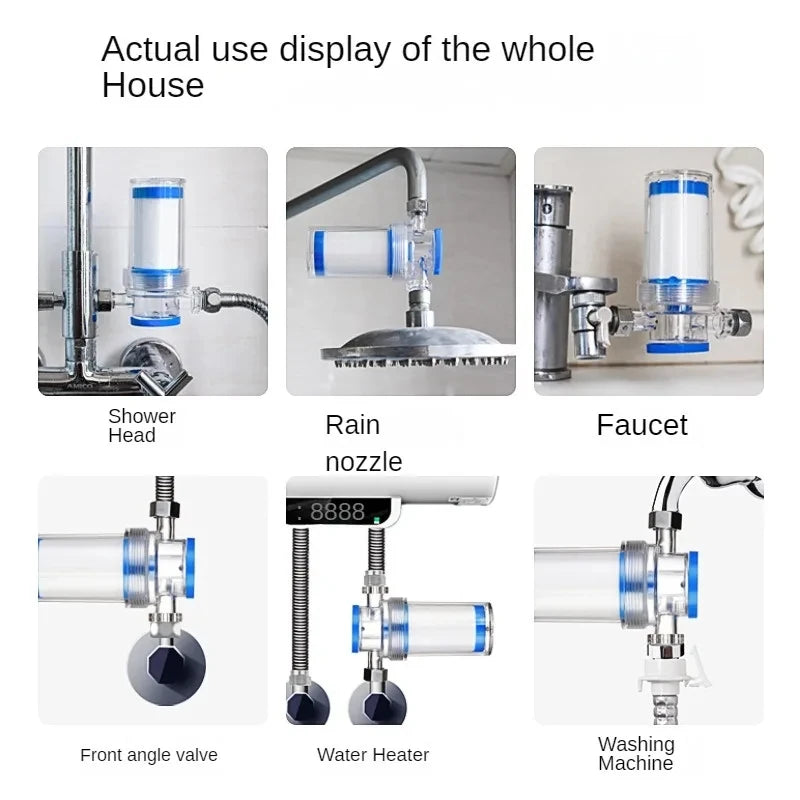 Pre-Filter For Washing Machines Shower Heads, Kitchen Water Faucets,Heavy Metal Removal,PP Cotton,Activated Carbon Filter