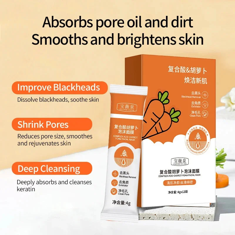 Bubble Face Cleaning Mask Blackhead Remove Pore Shrink Controlling Oil Moisturizing Whitening Brighten Skin Tone Fade Acne Scars