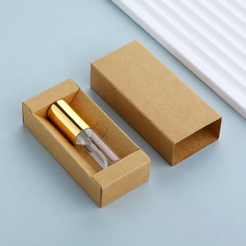 50 件/批 5ml 香水瓶配香水紙盒香水可填充霧化器噴霧瓶噴霧器定制 LOGO 另付費