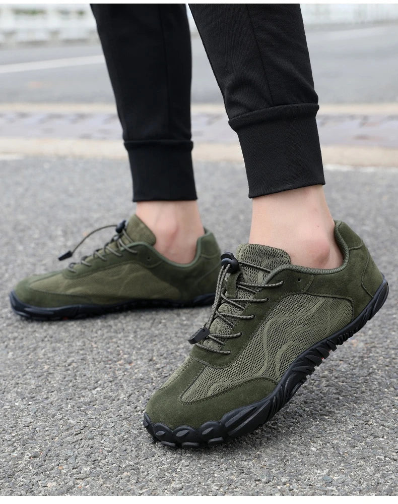 Wide Fit Sneakers for Men and Women Zero Drop Barefoot Shoes with Elastic Band for Beach Hiking and Daily Wear