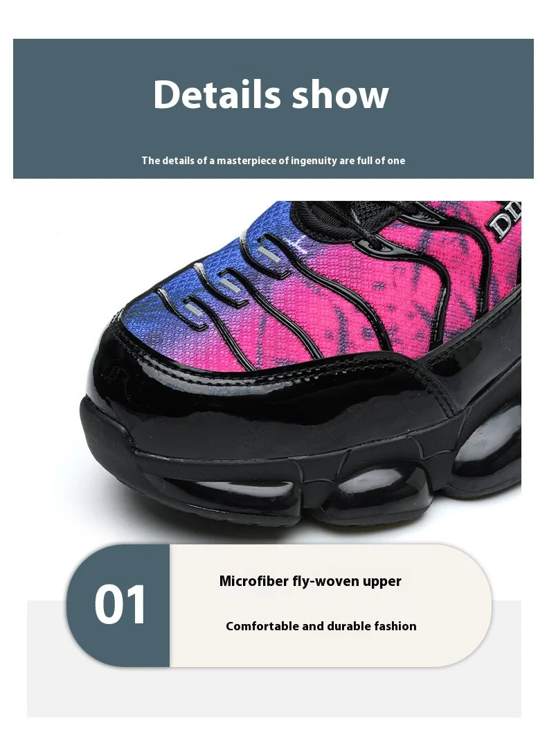 Rotating Buttons Safety Shoes Men Fashion Work Sneakers Steel Toe Shoes High-quality Work Shoes Puncture-Proof Protective Shoes