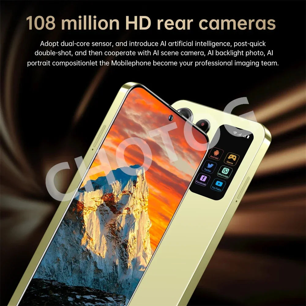 S+ 25 Ultra Global Version Original 7.3HD Mobile Phones 4G 5G Dual Sim Card Cell Phone Android 14 Smartphone 7800mAh Cellphone
