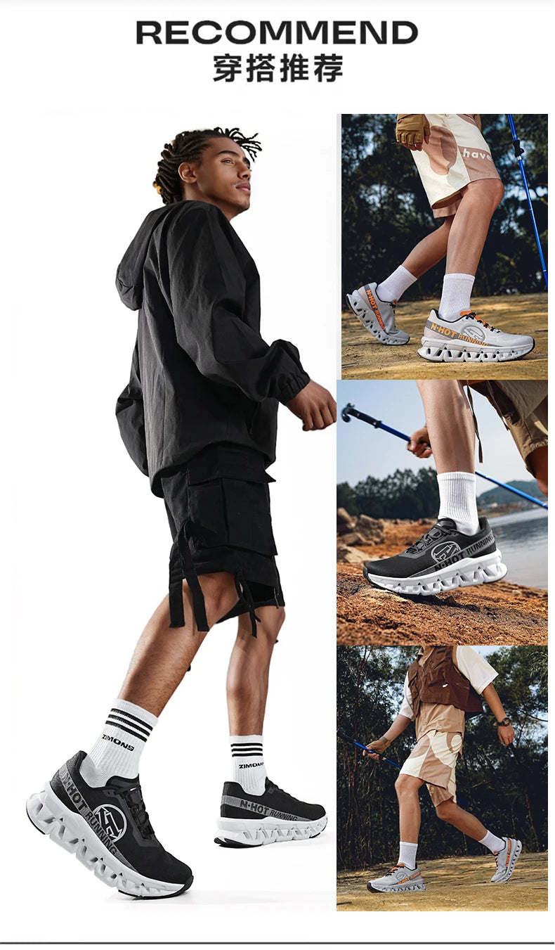 Men Sports Running Shoes Casual Marathon Breathable Lightweight Women's Comfortable Athletic Nonskid Walking Sneakers