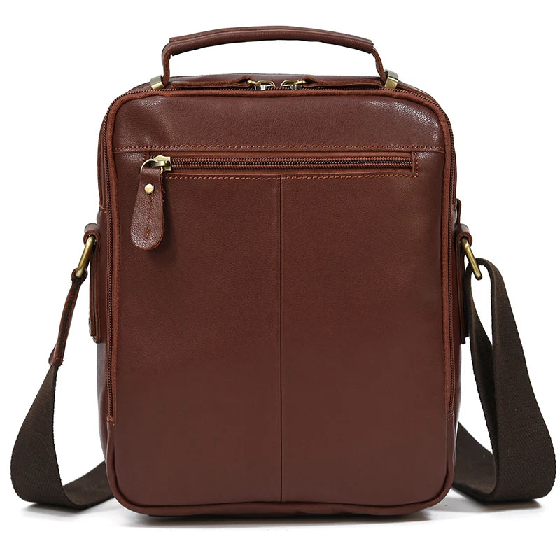 Newsbirds Leather Shoulder Bag Vintage Style Crossbody Bag Books School Bag Of Men Male Daily Messenger Bag Crazy Horse Skin