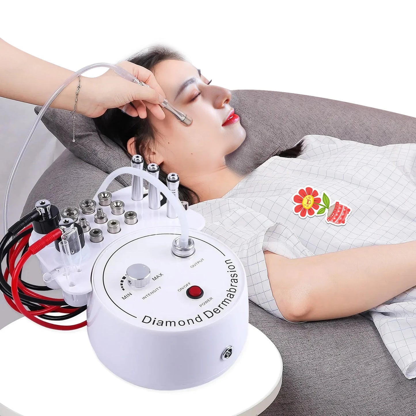 Combo Beauty Tool Set Diamond 3 In 1 Scar Microdermabrasion Dermabrasion Machine Water Spray Exfoliation Wrinkle Face Peeling