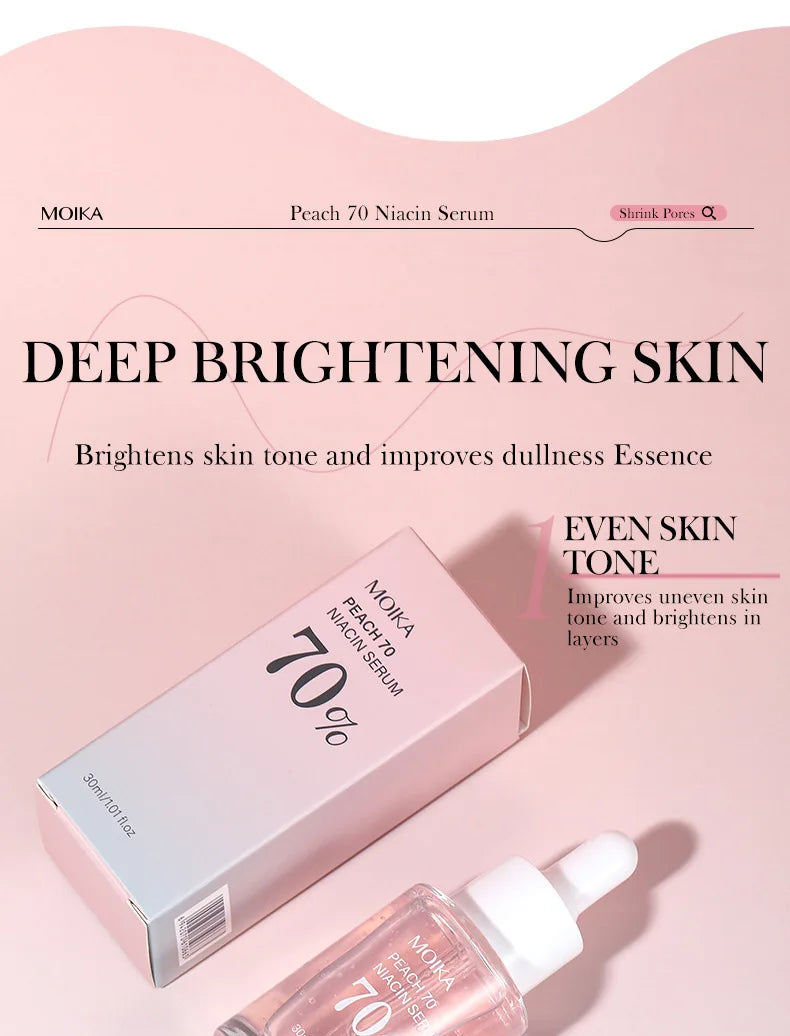 Niacinamide Serum Dark Spot Remover Fade Acne Marks Hyperpigmentation Shrink Pores Even Skin Tone Moisturizing Korea Skin Care 3