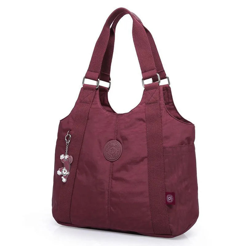 Fashion Large Capacity Casual A4 Waterproof Men Women Shoulder Messenger Bag Lady Cross Body Purse Lightweight Blue Black M1332