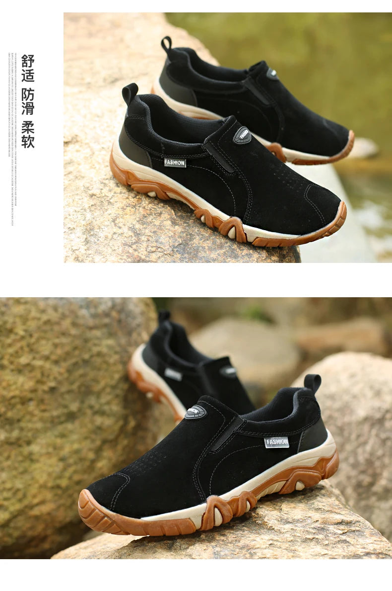 2023 New Outdoor Hiking Camping Light Running Lucky Shoes Jogging Casual Sports Men's Shoes Non Slip Loafers Hiking Shoes 39-46