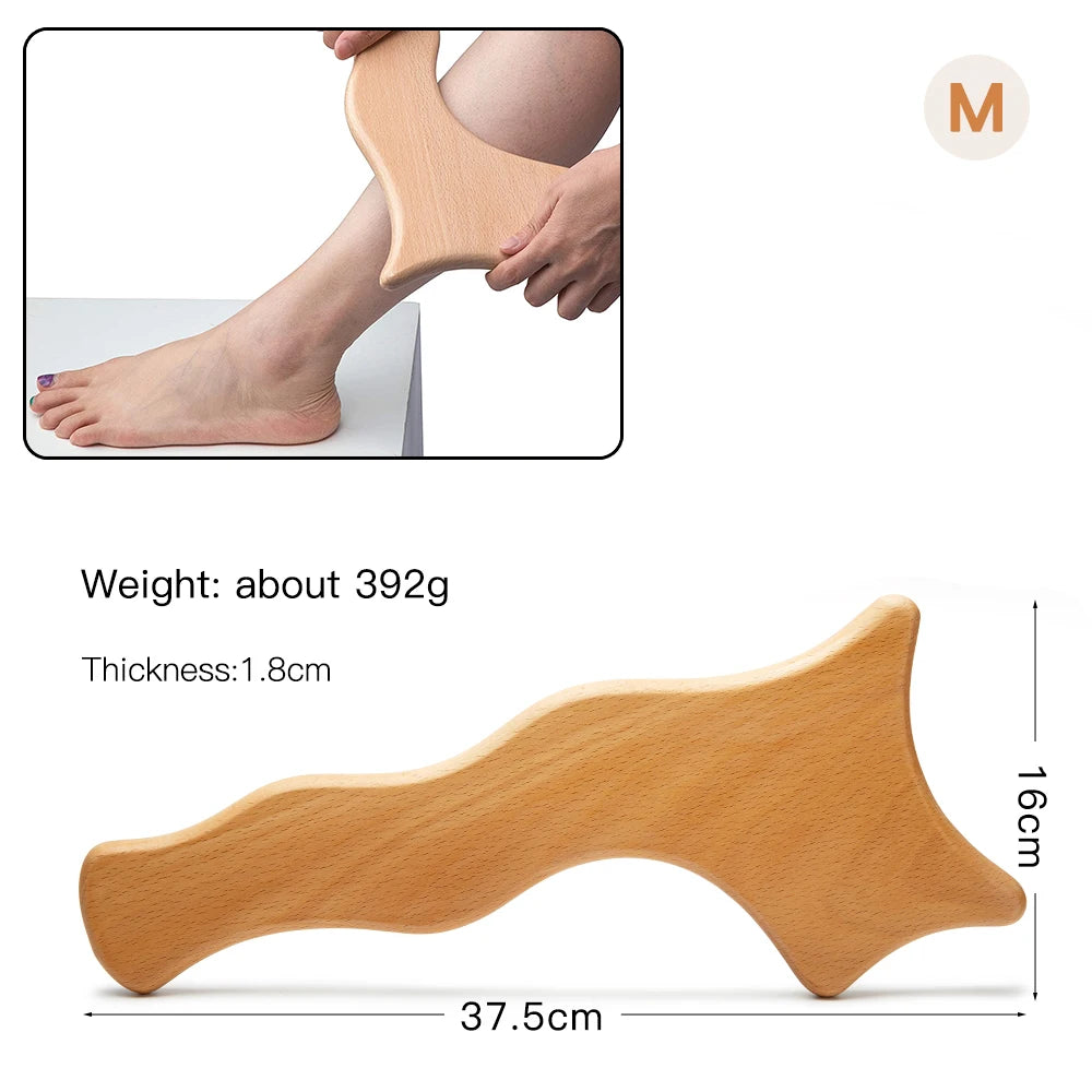 Wood Therapy Massager Anti-Cellulite Gua Sha Tool Deep Tissue Relax Massager for Body Face Lifting Maderoterapia Roller