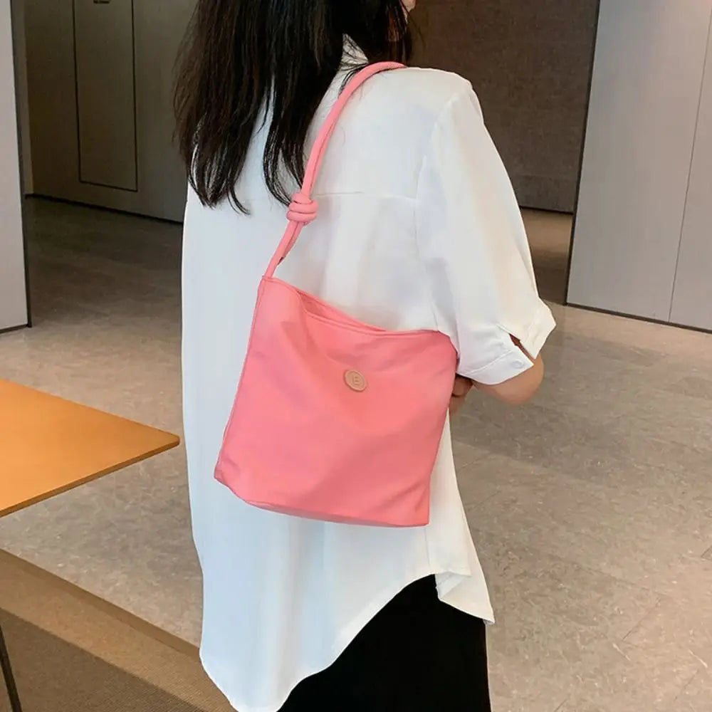 Women Girls Small Tote Bag Fashion Women Nylon Top Handbag New Large Capacity Tote Bag Purse Ladies Shoulder Bag