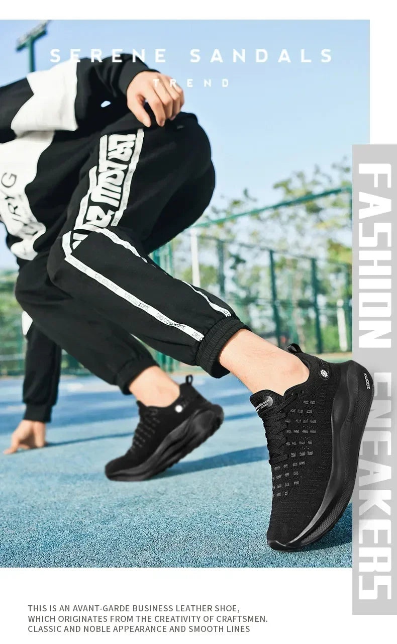 2025 v Fashion Men Sneakers Mesh Casual Shoes Lac-up Men Shoes Lightweight Vulcanize Shoes Walking Sneakers Zapatillas Hombre