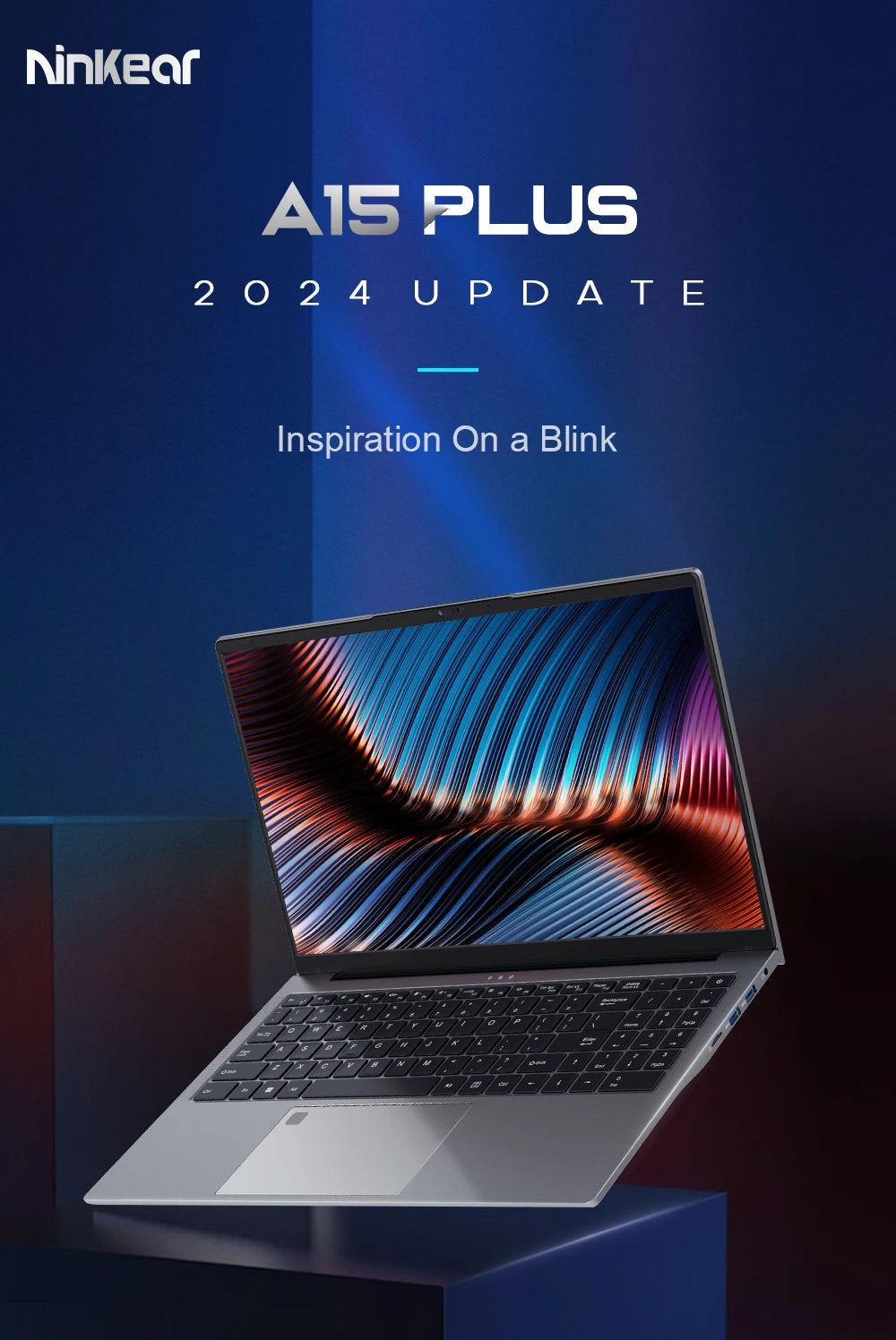 Ninkear A15 PLUS Laptop 15.6" IPS FHD AMD Ryzen 7 5825U Notebook 32G DDR4 3200Mhz+1TB PCI-E 57Wh Battery Windows 11 PRO Computer