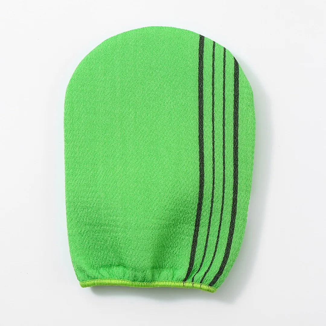 Italian Bath Towel for Body Scrubber Paired with Korean Adhesive Exfoliating Korean Mitt Massage Body Wash Gloves