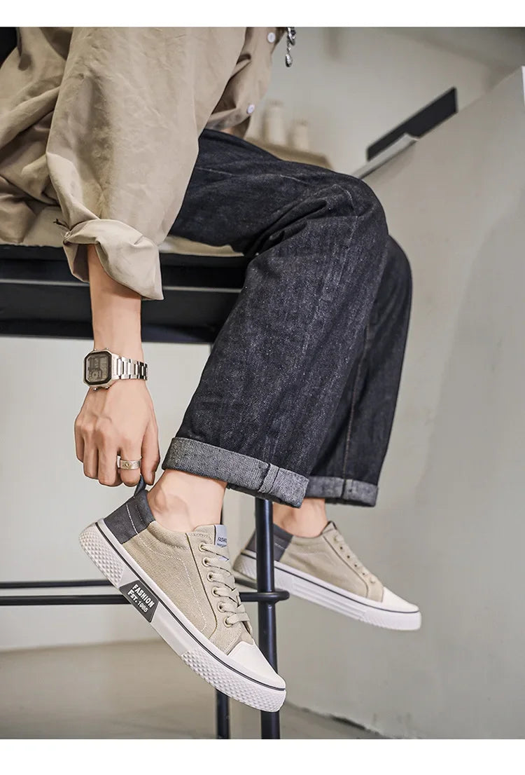 High Quality Men Canvas Shoes Original Designer Casual Shoes Hot Sale Sneakers for Men Platform Vulcanize Shoe Zapatillas Hombre