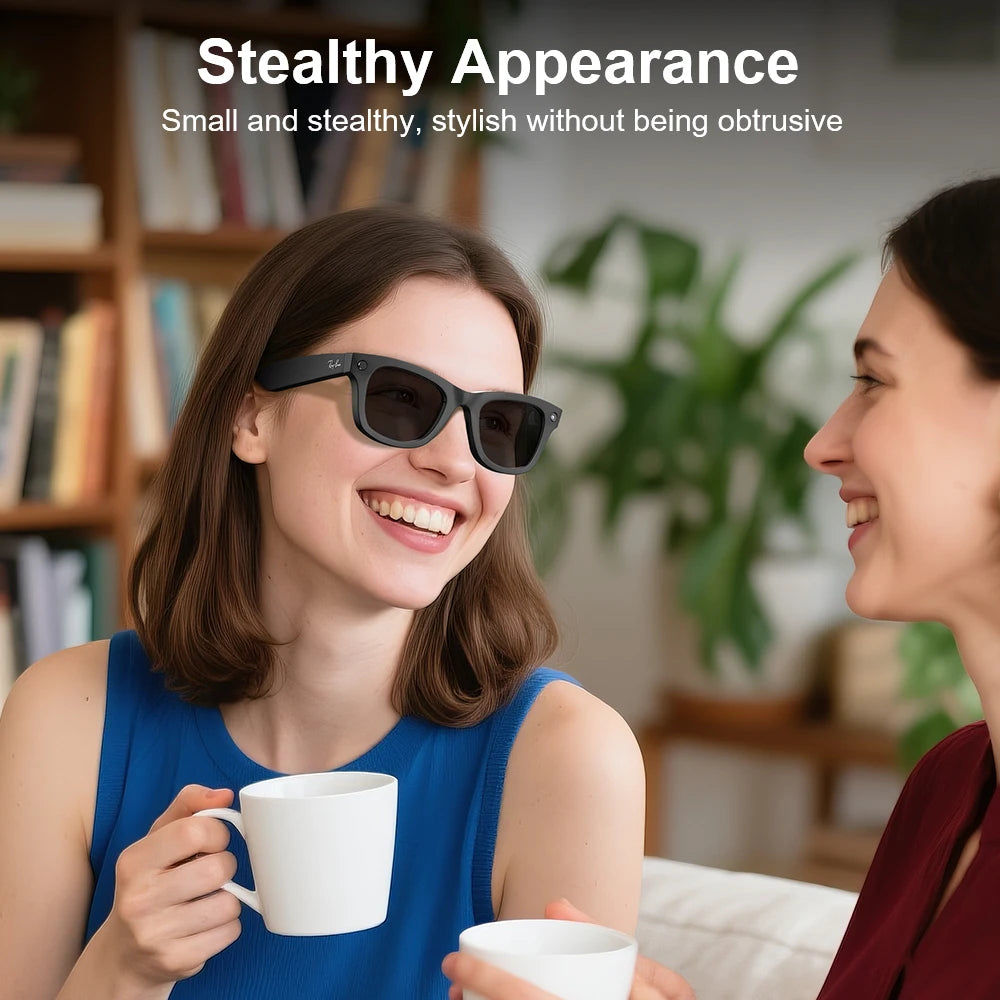 HIBLOKS 適用於雷朋 Meta Wayfarer RW4008/RW4006 Skyler RW4010 RW4009/RW4009F AI 智慧眼鏡錄影遮光貼紙