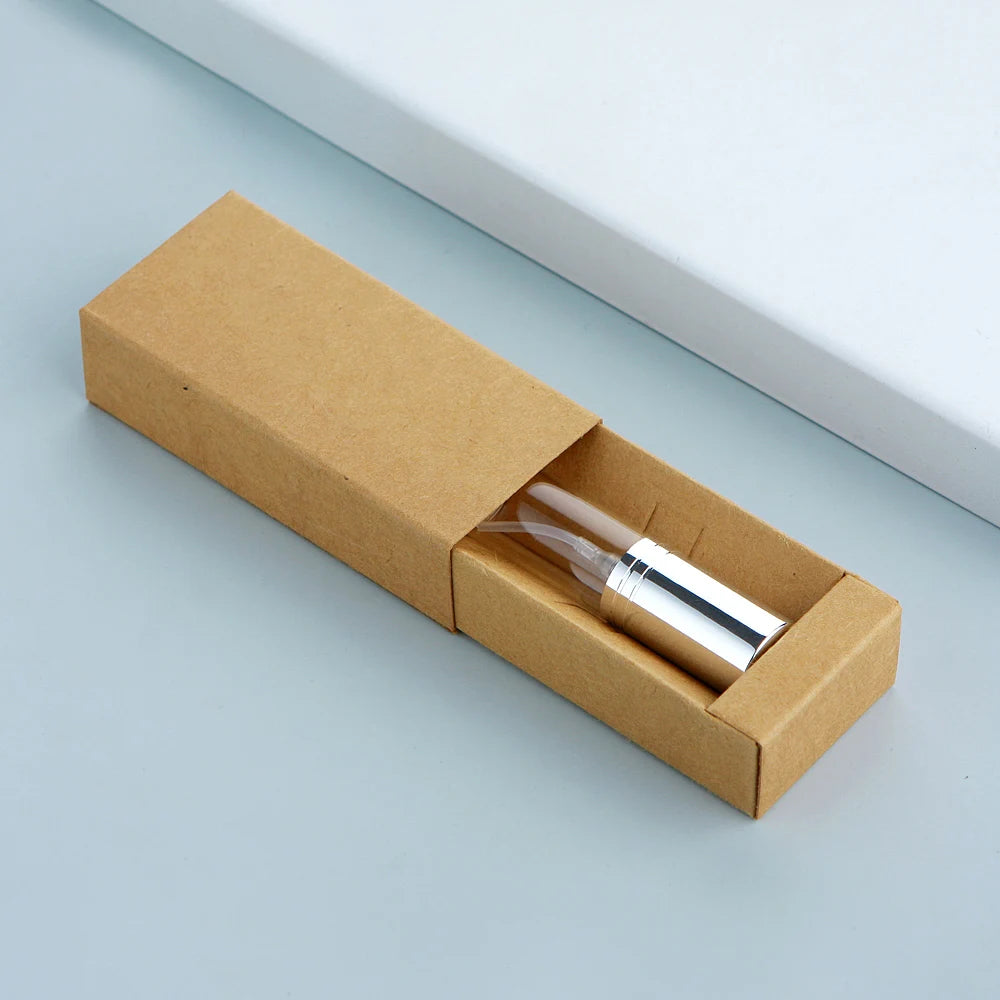 50 件/批 5ml 香水瓶配香水紙盒香水可填充霧化器噴霧瓶噴霧器定制 LOGO 另付費