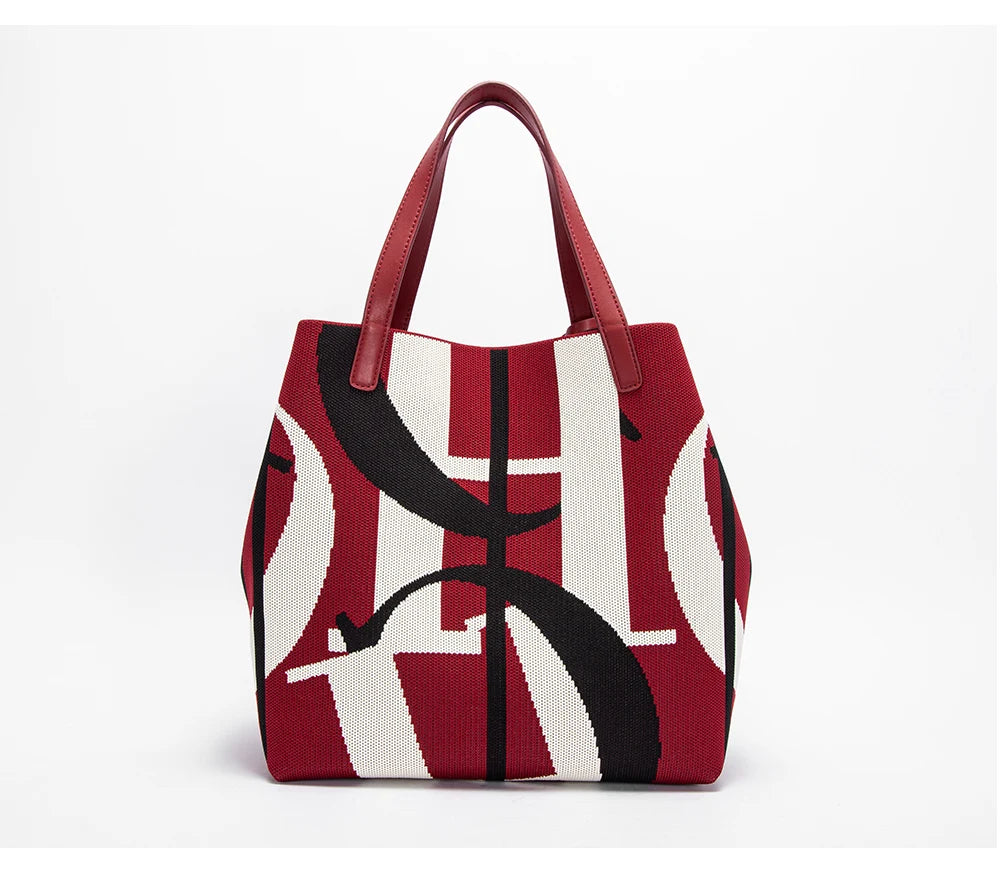 Multi-coloured Colour Retro Style Women's Large Capacity Handbags Multi-coloured Available Classic Multi-purpose Women's Handbag