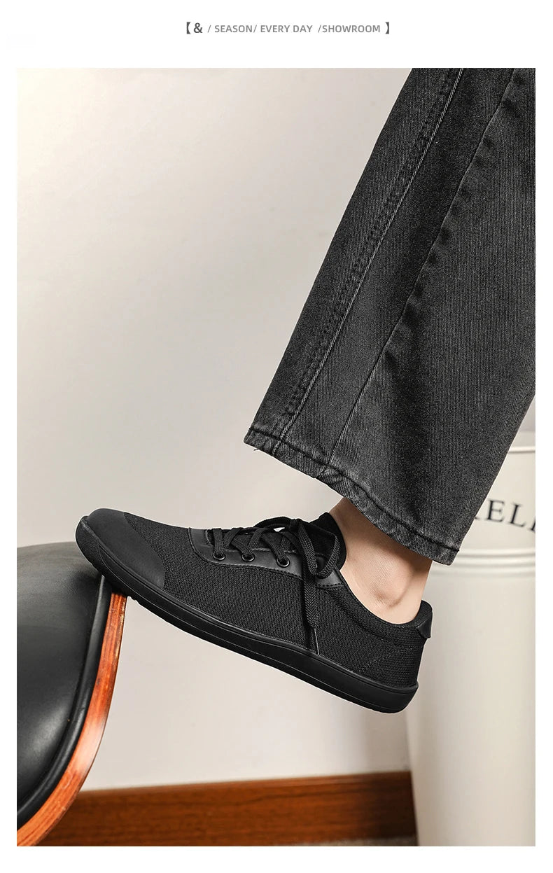 SNORW Wide Barefoot Shoes for Womens Mens Outdoor Trail Running Zero Drop Casual Sneaker