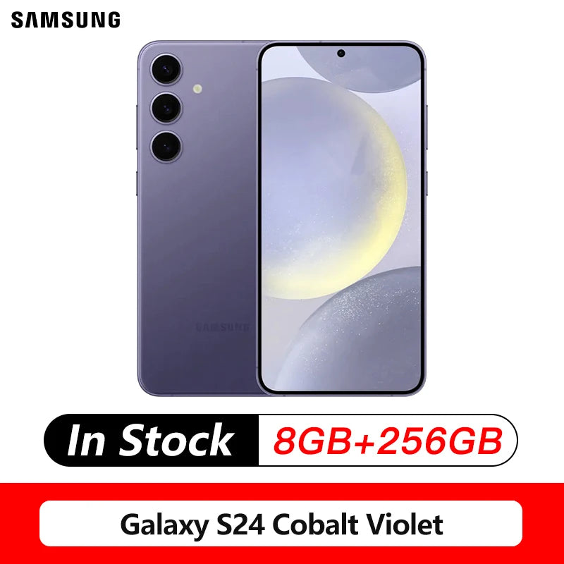 Samsung Galaxy S24 5G AI Smartphone Snapdragon 8 Gen 3 6.2" 120Hz AMOLED 2X Display 50MP Qual Camera Cell Phone 25W