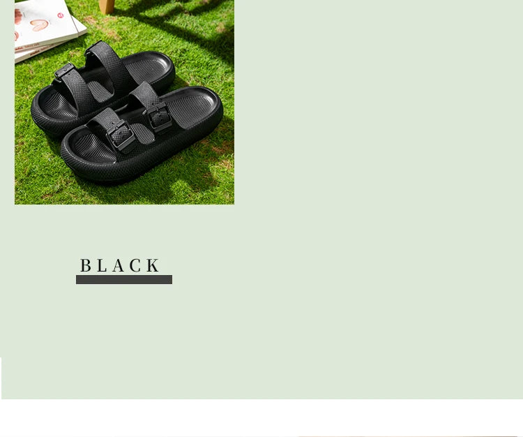 2025 New Men's Outdoor Fashion Thick Sole Sandals - Non-Slip Shower Slippers for Bathroom, Lightweight Comfortable House Slipper