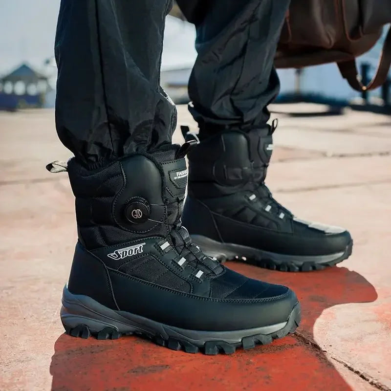 2025 Winter New Thick-soled Non-slip Comfortable Lightweight Velvet Outdoor Cotton Boots Men